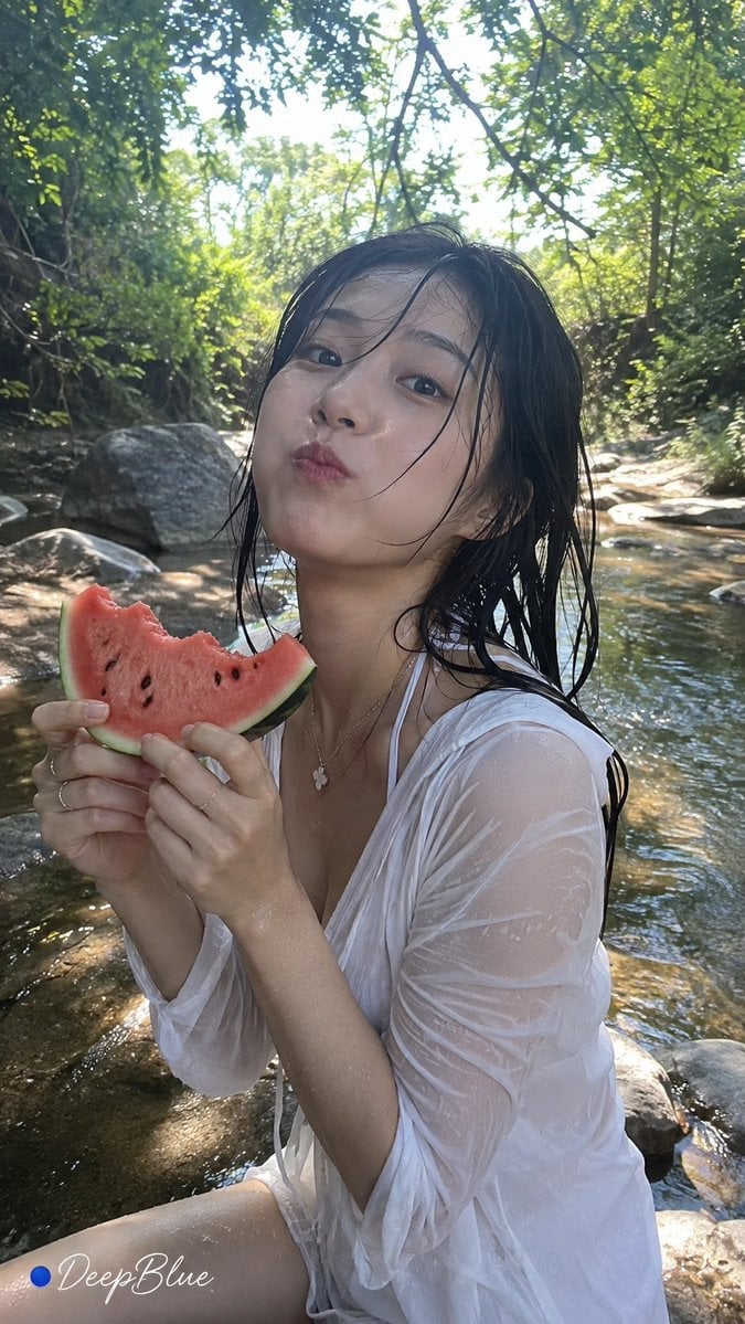 Summer Watermelon Lifestyle Snapshot — AI image template example