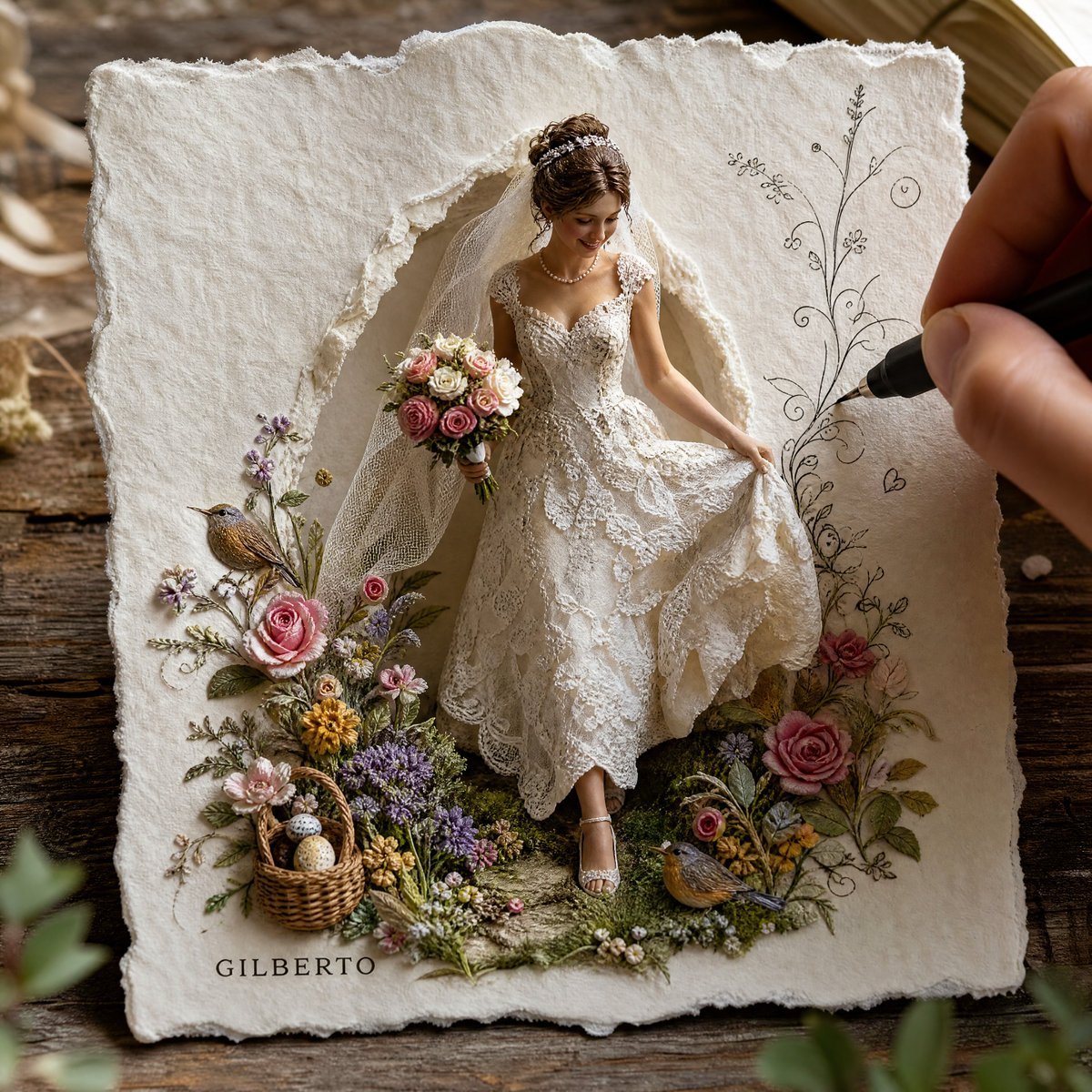 3D Paper-Craft Relief Sculpture