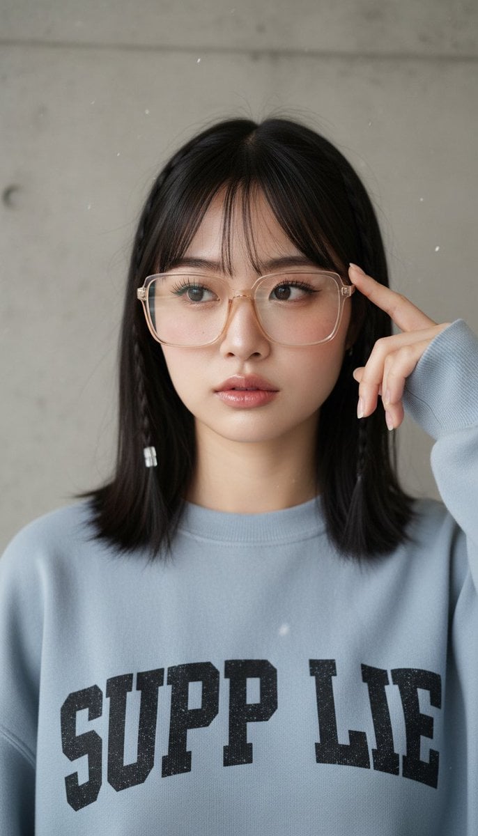 Casual Streetwear Studio Portrait — AI image template example