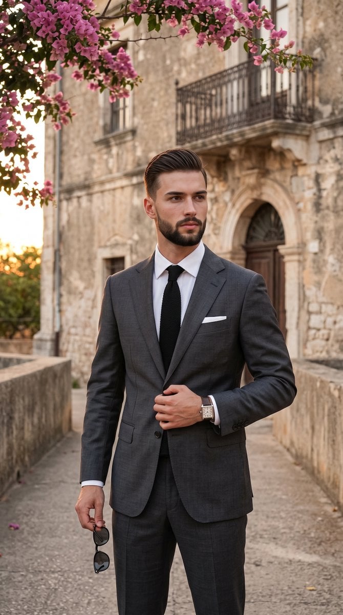 Candid European Street Style Portrait — AI image template example