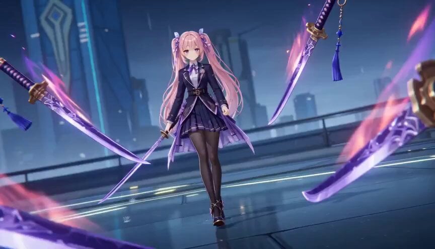 Cinematic Anime Magic Sword Battle