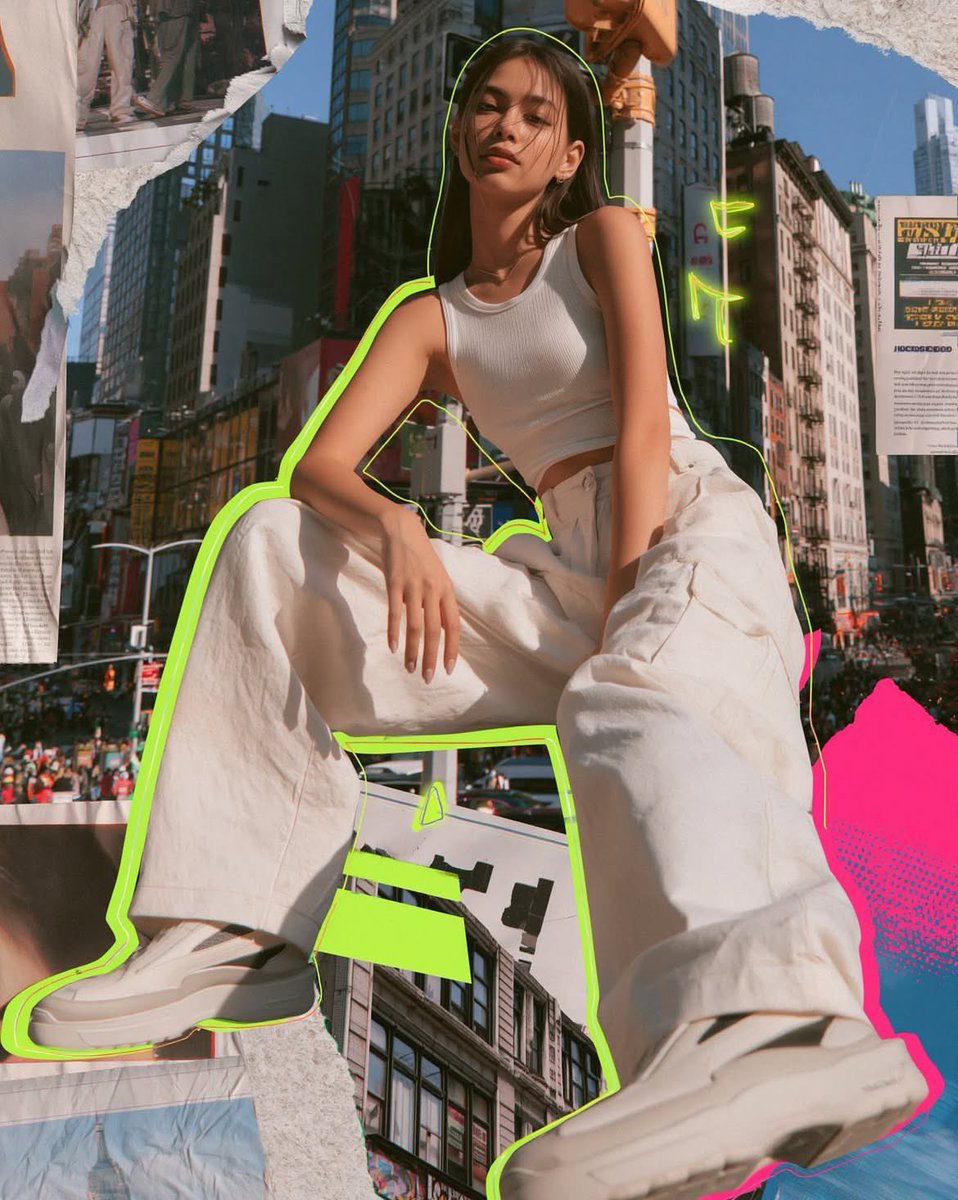 Urban Mixed Media Collage — AI image template example