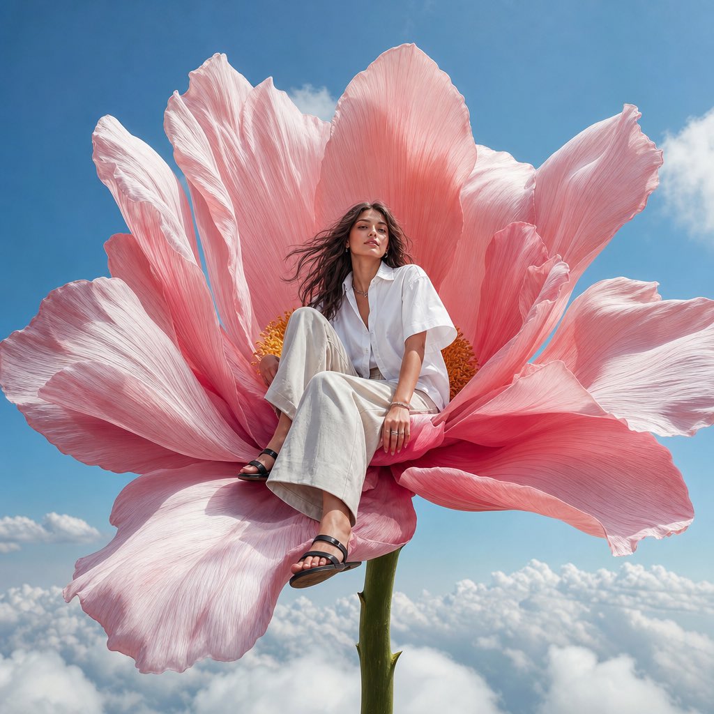 Surreal High Fashion Editorial — AI image template example