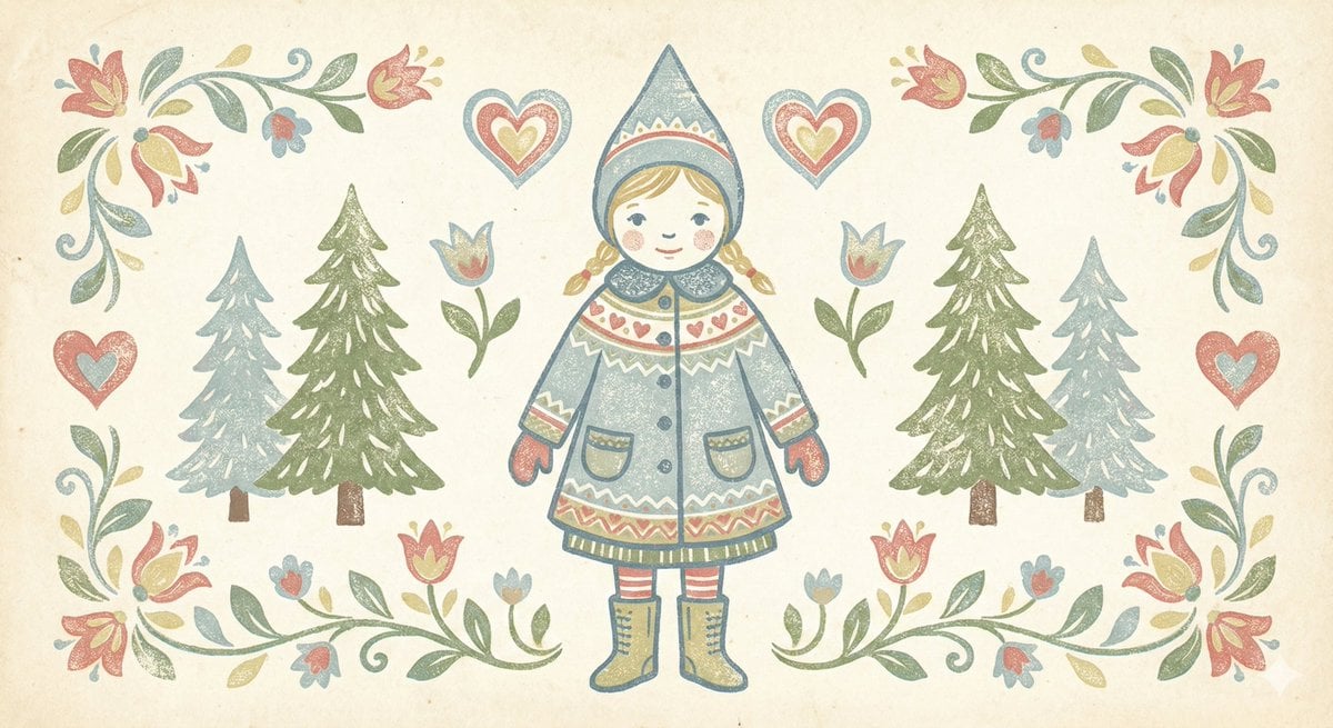 Scandinavian Folk-Art Depiction