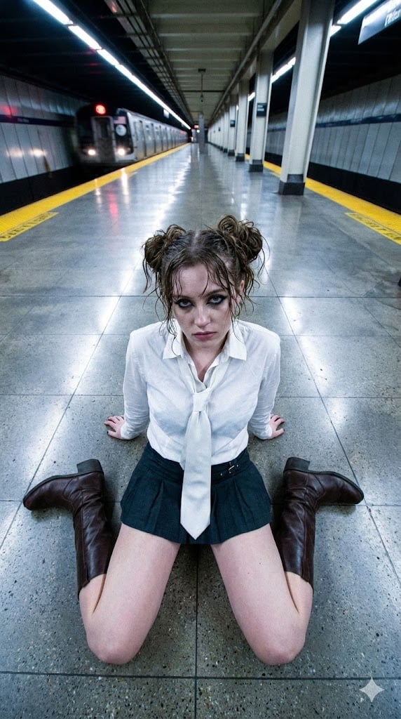 Liminal Transit Aesthetic Portrait