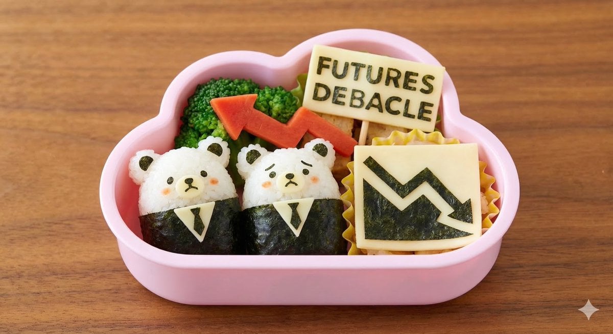 Kawaii Bento Inspired by Futures Trading Debacle
