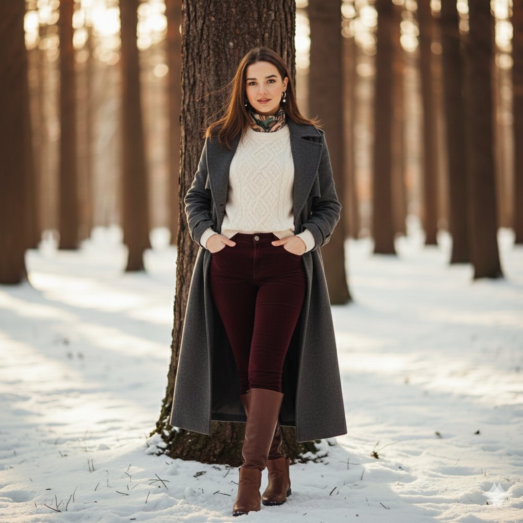 Cinematic Winter Portrait Photoshoot Prompt