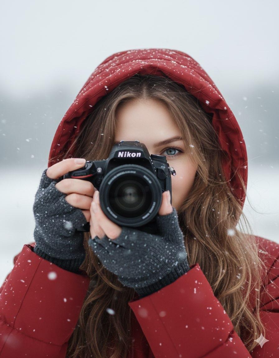 Cinematic Winter Portrait Prompt