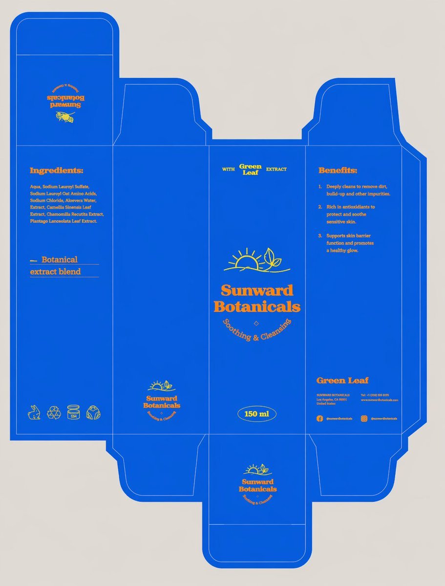 3D Product Box Dieline Visualization reference image 1