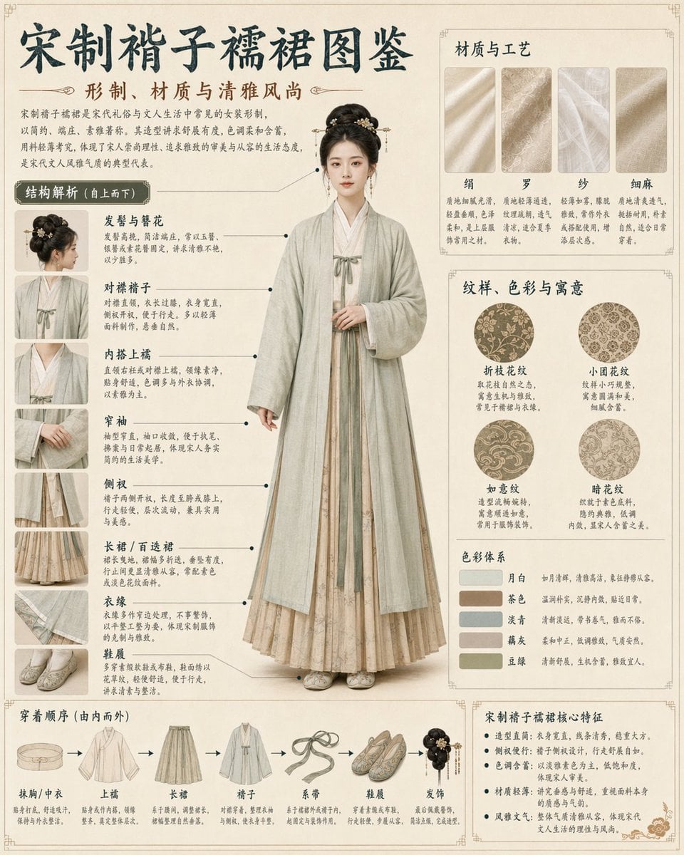 Song Dynasty Hanfu Infographic Guide