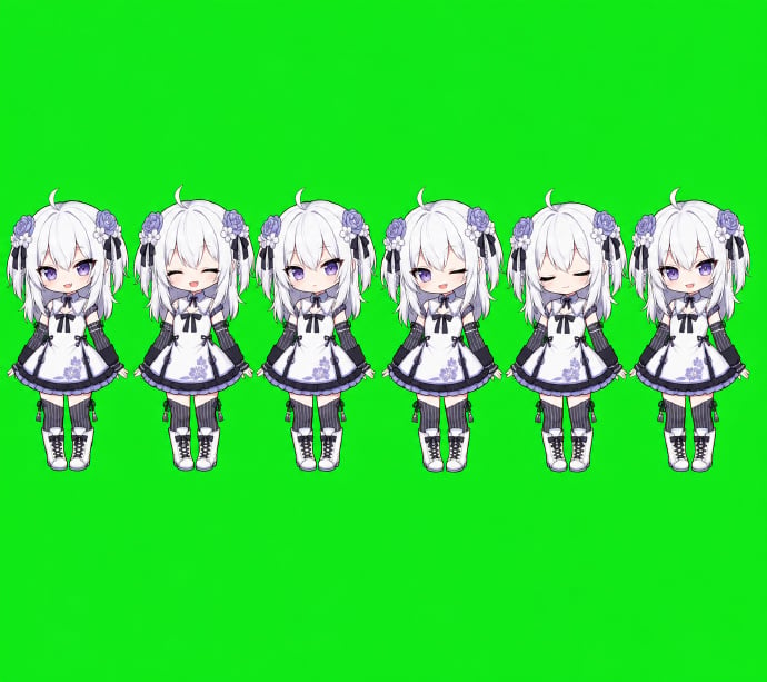 Chibi Desktop Pet Sprite Sheet