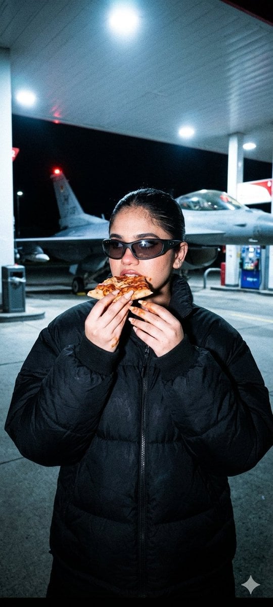 Underground Paparazzi Fighter Jet Pizza — AI image template example