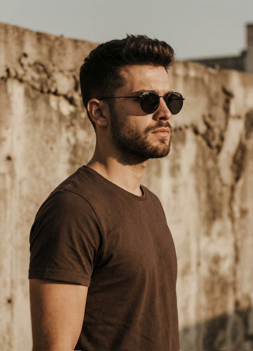 Cinematic Portrait of Man in Streetwear