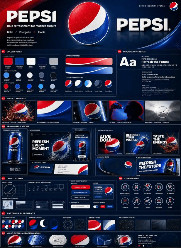Professional Brand Identity Guidelines Poster