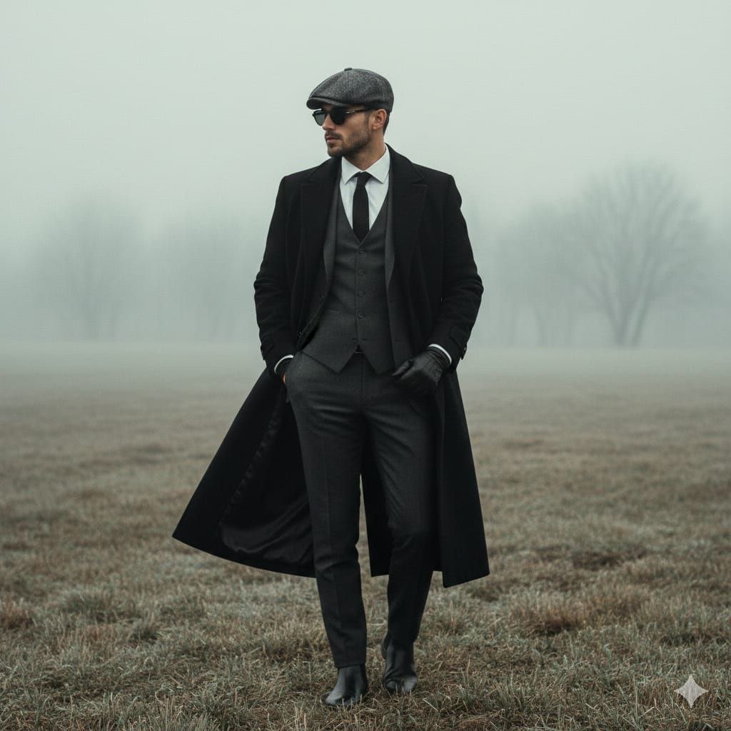 AI-generated sample for “Fog Field Fashion Portrait”