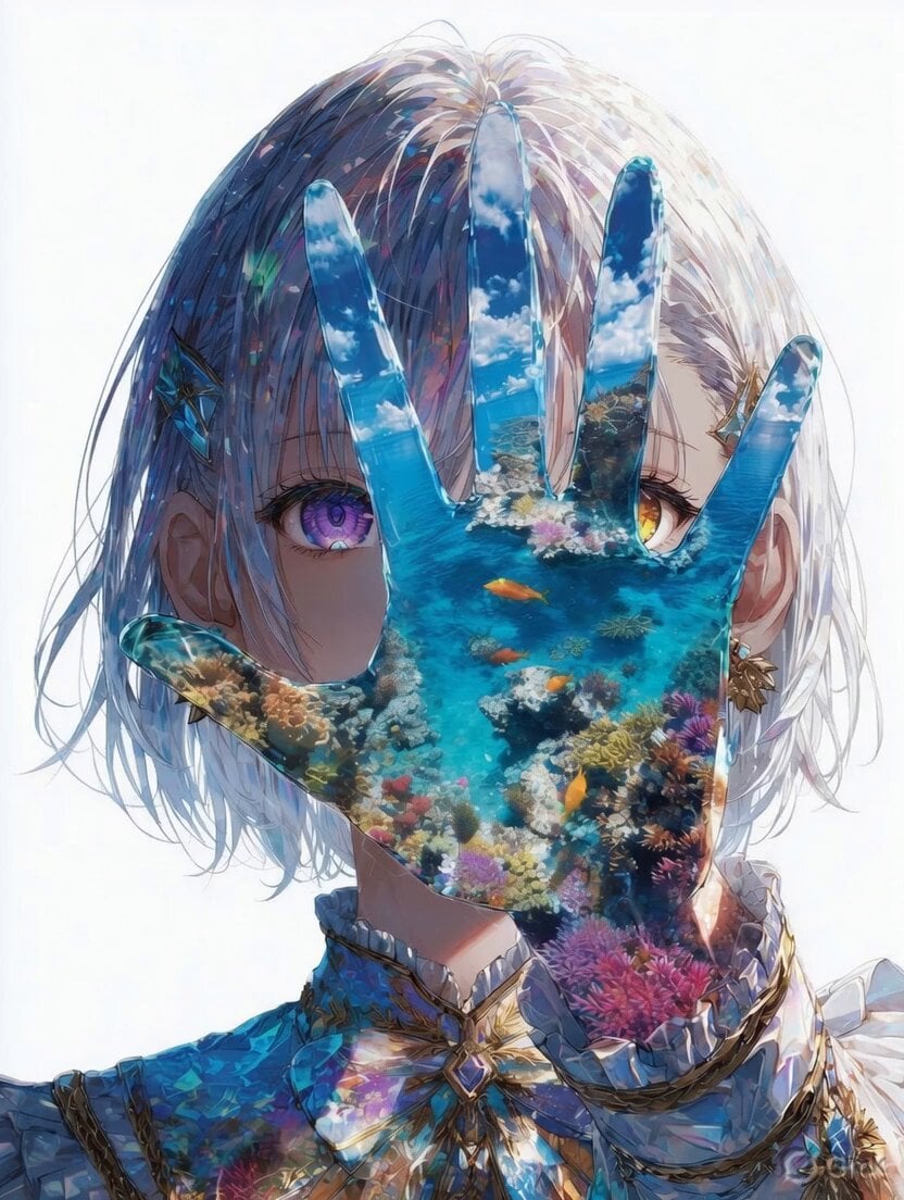Mystical Underwater Sea Goddess