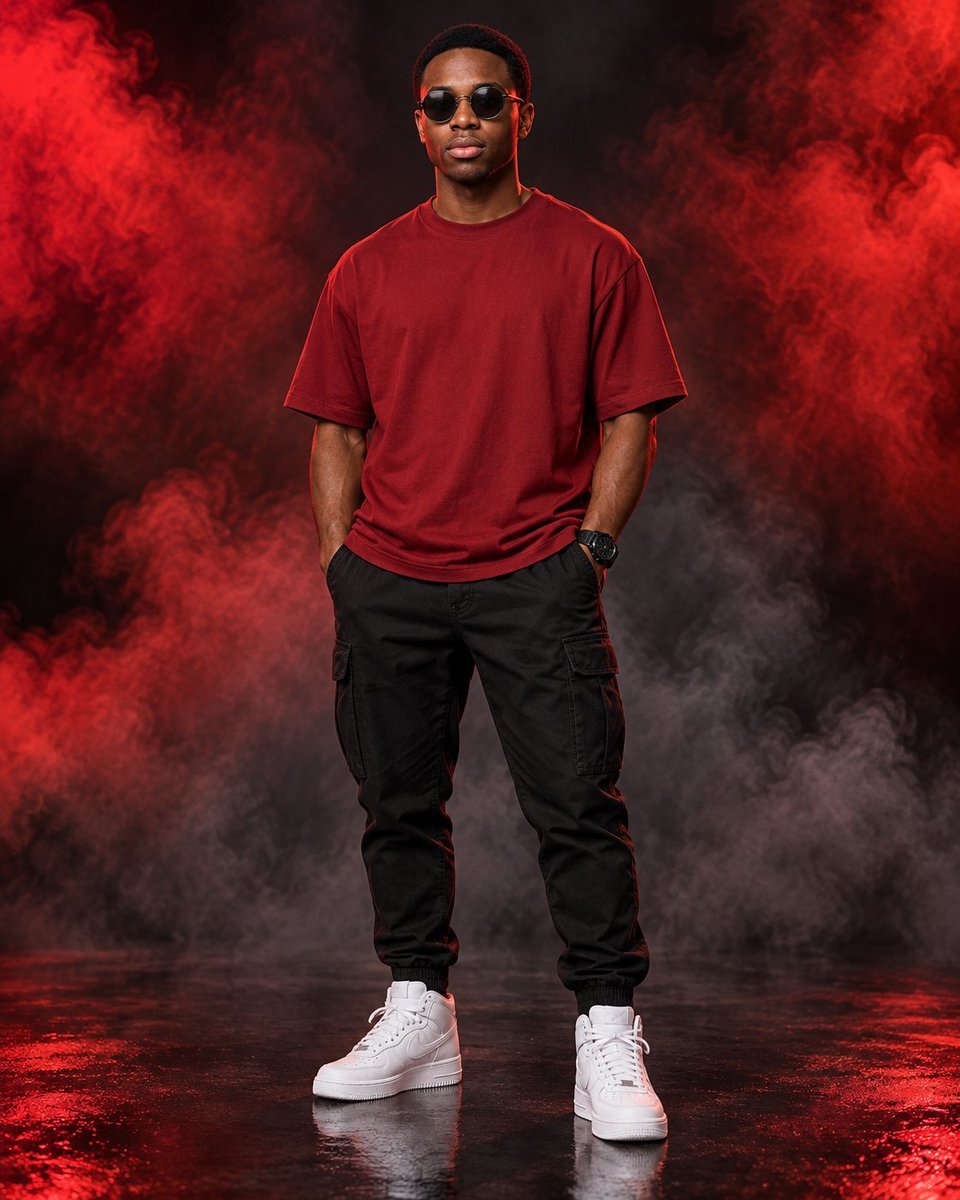 Dual Tone Studio Fashion Portrait
