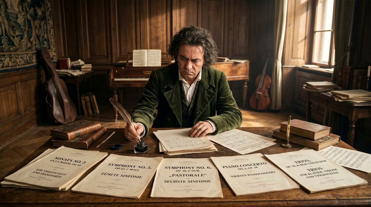 Beethoven Writing Symphonies