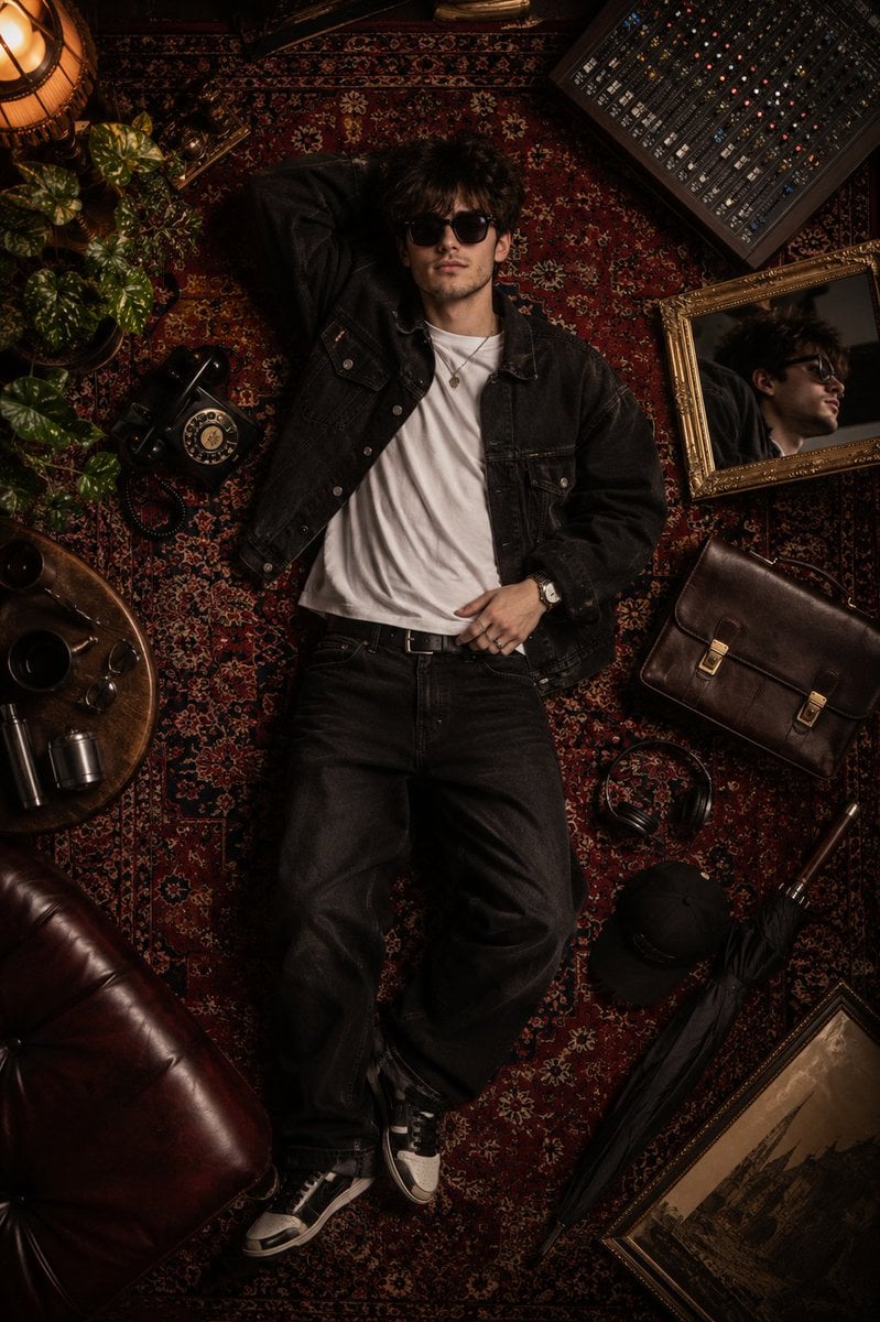 Luxury Fashion Editorial Flat Lay