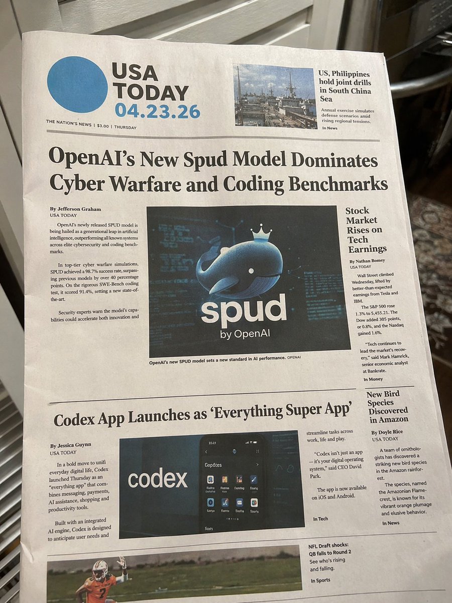 Photorealistic Newspaper Front Page