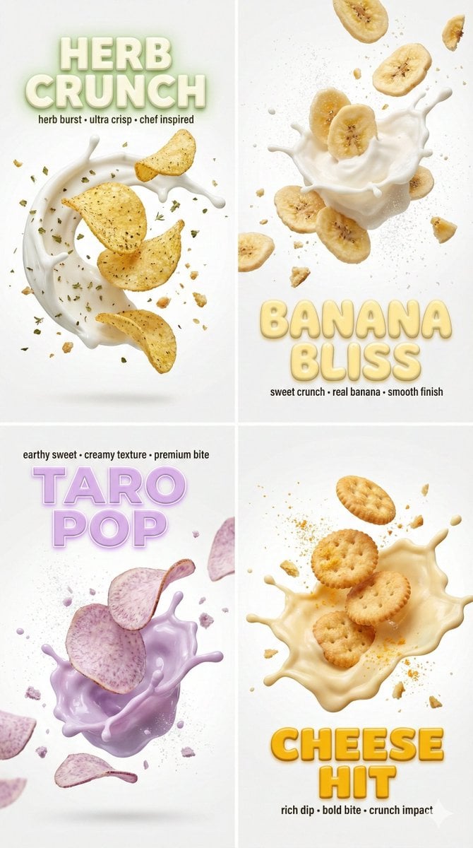 Macro Food Photography with 3D Text Overlays