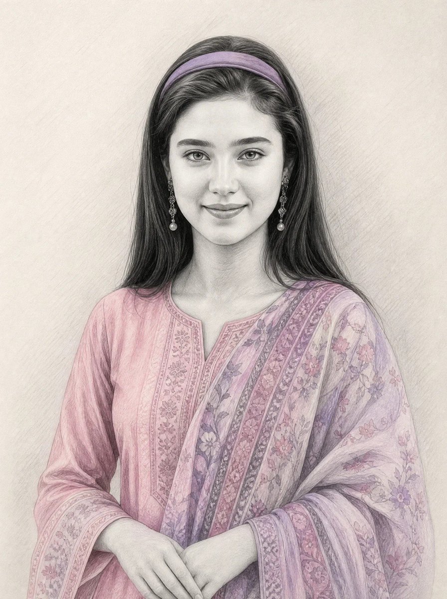 Graphite Sketch with Selective Color reference image 1