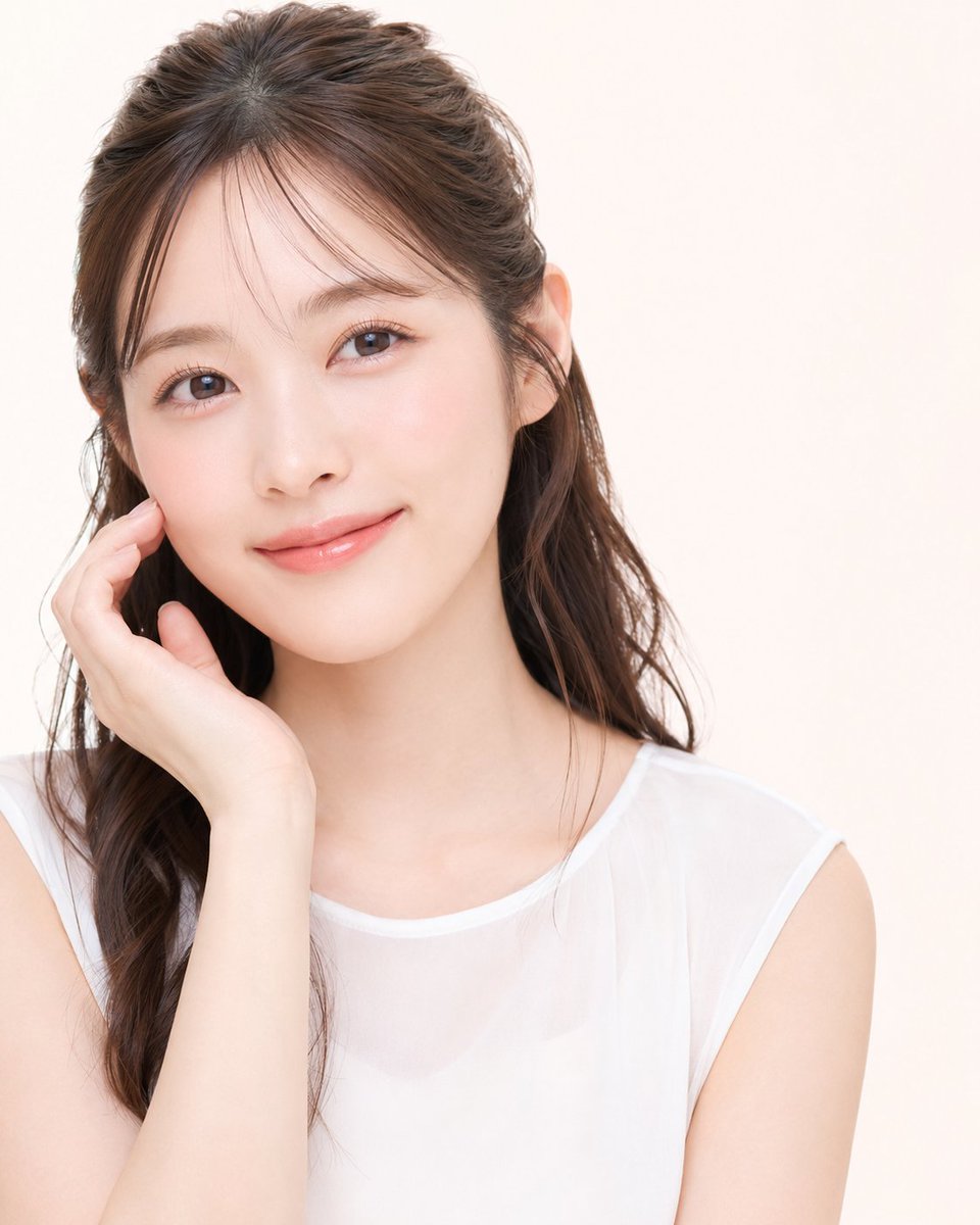 Soft Japanese Beauty Portrait — AI image template example