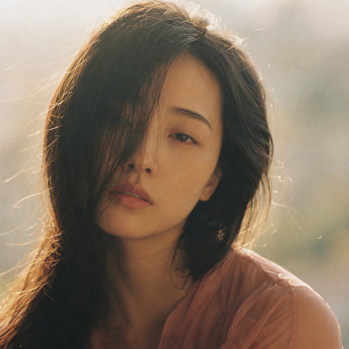 Dreamy Hazy Film Portrait — AI image template example