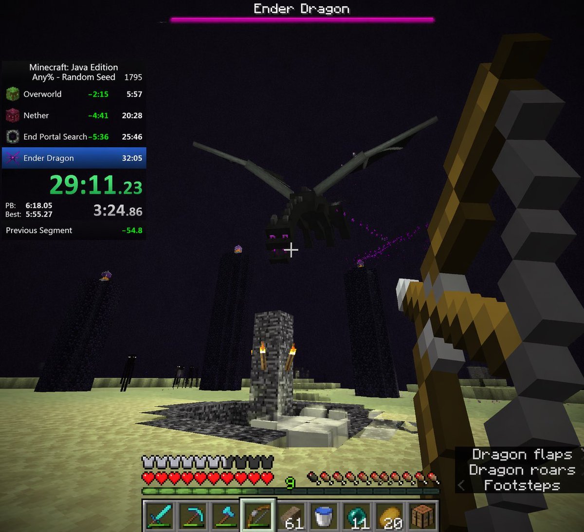 Minecraft Speedrun Screenshot reference image 1