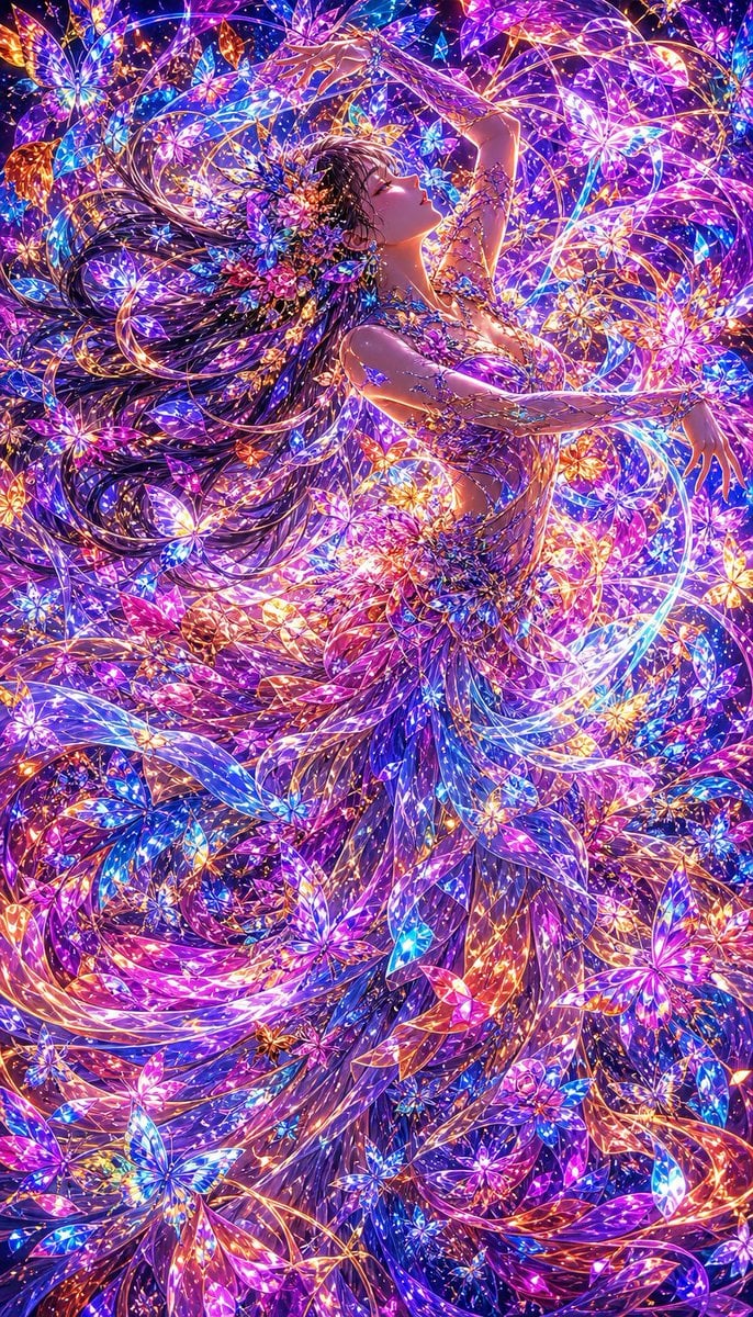 Neon Butterfly Fairy Dancer