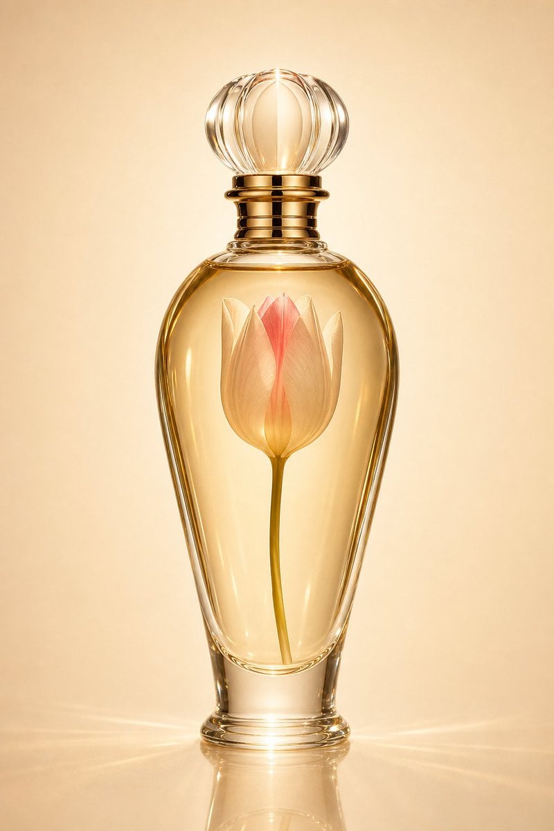 Unbranded Luxury Perfume Bottle Poster — AI image template example