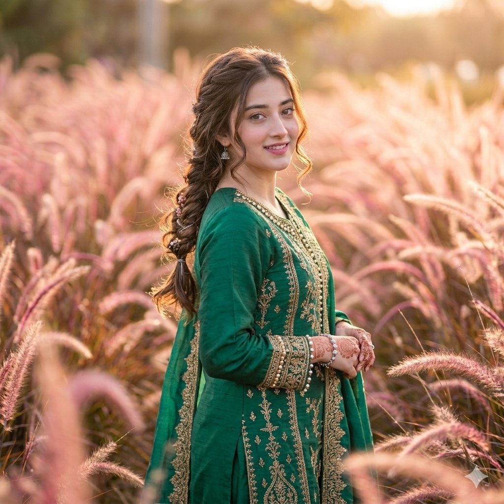 Fountain Grass Field Portrait