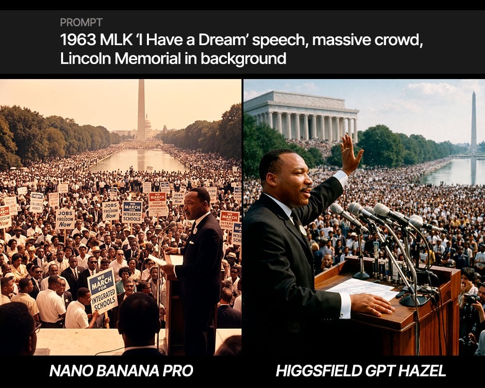 MLK 'I Have a Dream' Speech Scene Prompt