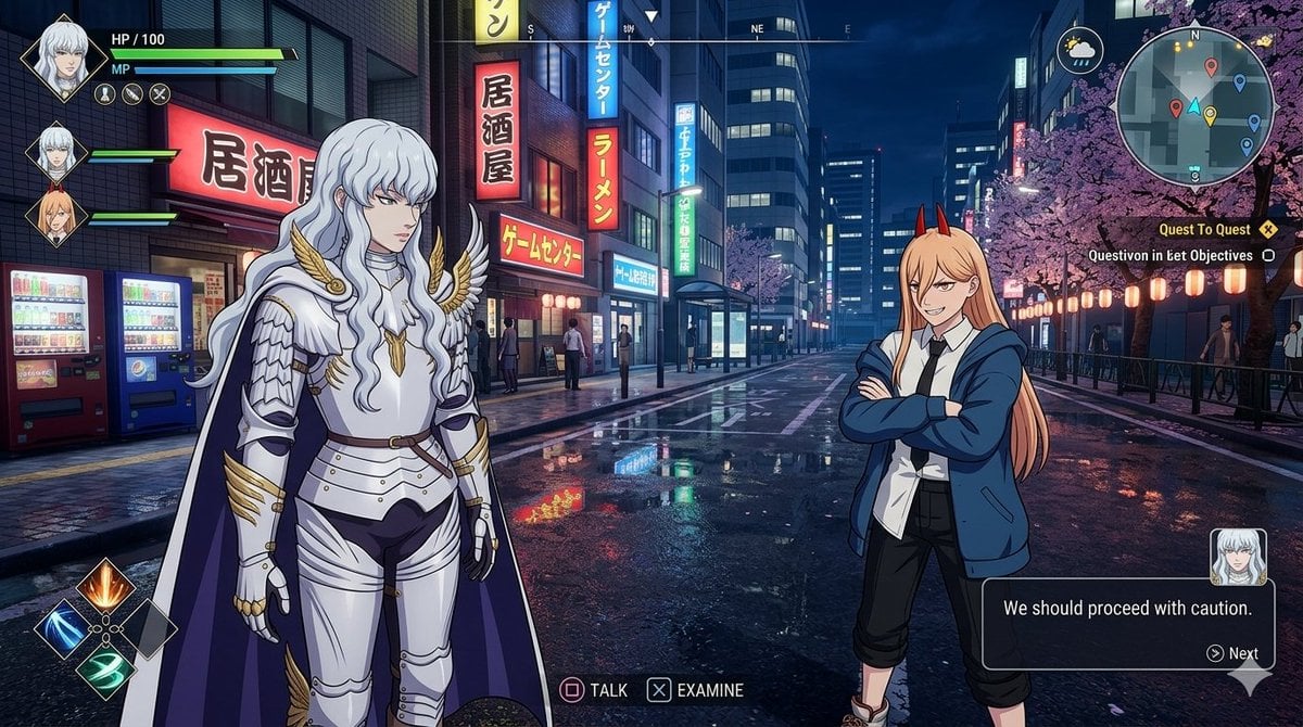 Anime RPG Tokyo Street HUD