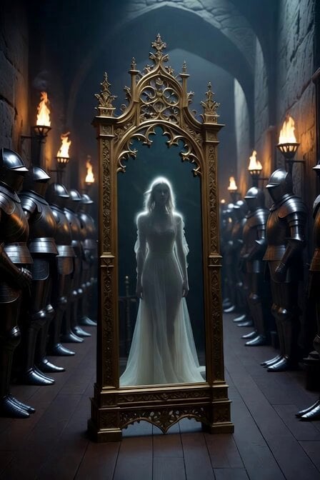 Medieval Mansion Ghostly Mirror