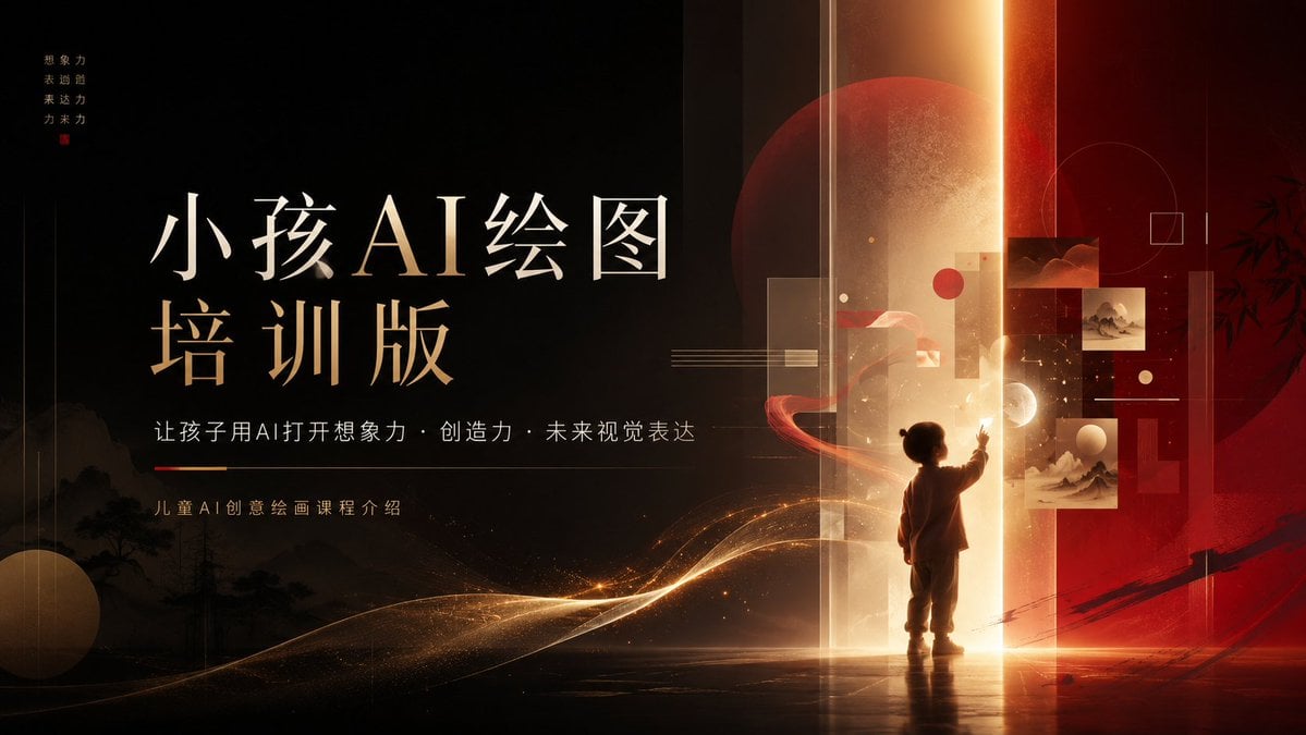 Children’s AI Art Course PPT Cover