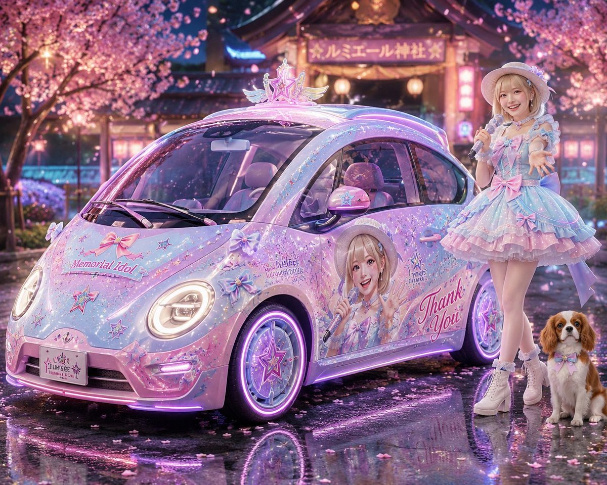 Pastel Idol Itasha at Sakura Shrine