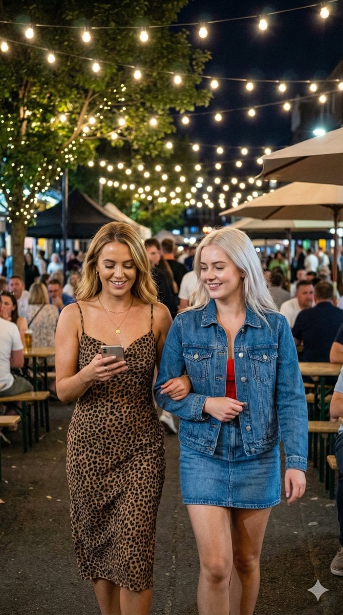 JSON Prompt for Candid Night Market Photography