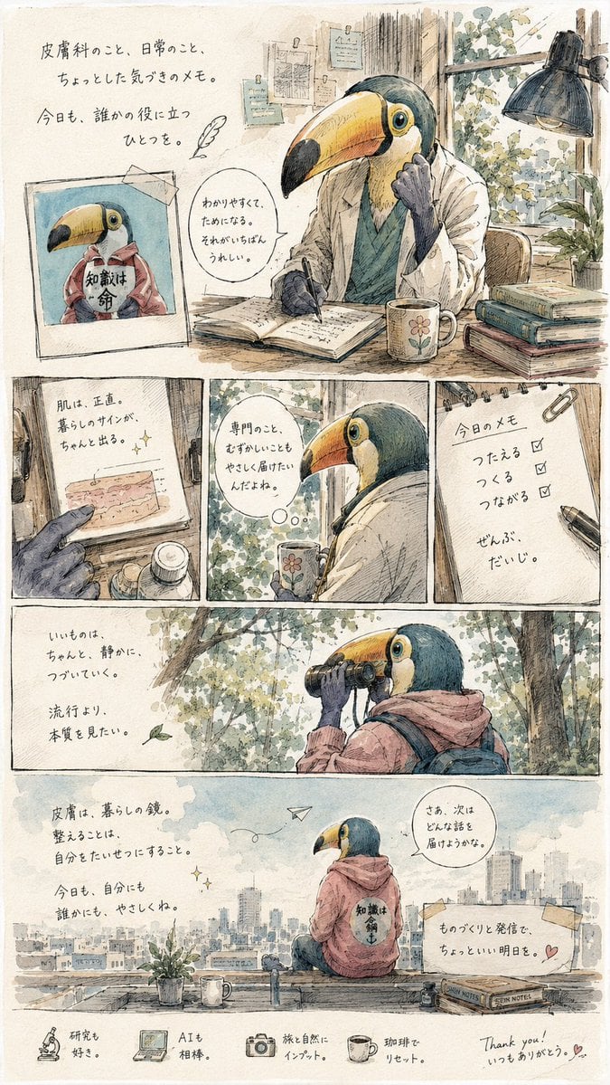 Toucan Dermatologist Diary Manga