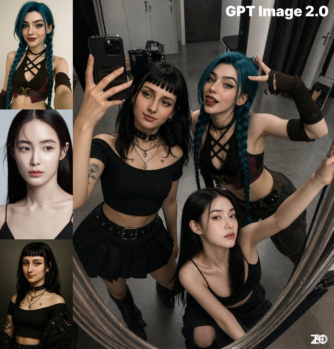 Top-View Mirror Selfie