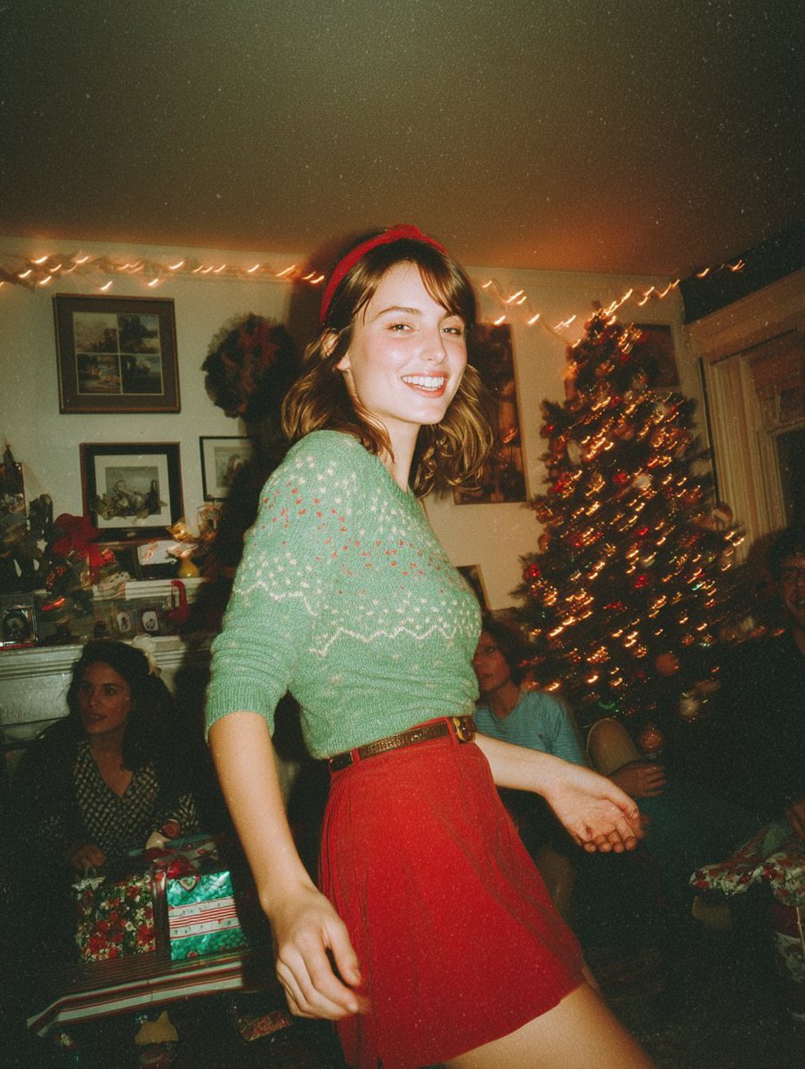 Candid Vintage Holiday Scene Photography Prompt