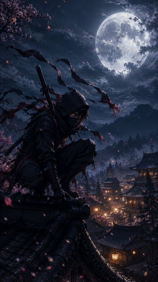 Cinematic Ninja Anime Wallpaper