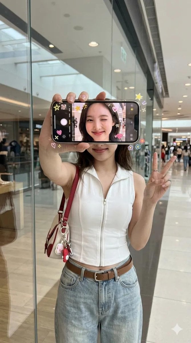 iPhone Screen Reflection Portrait