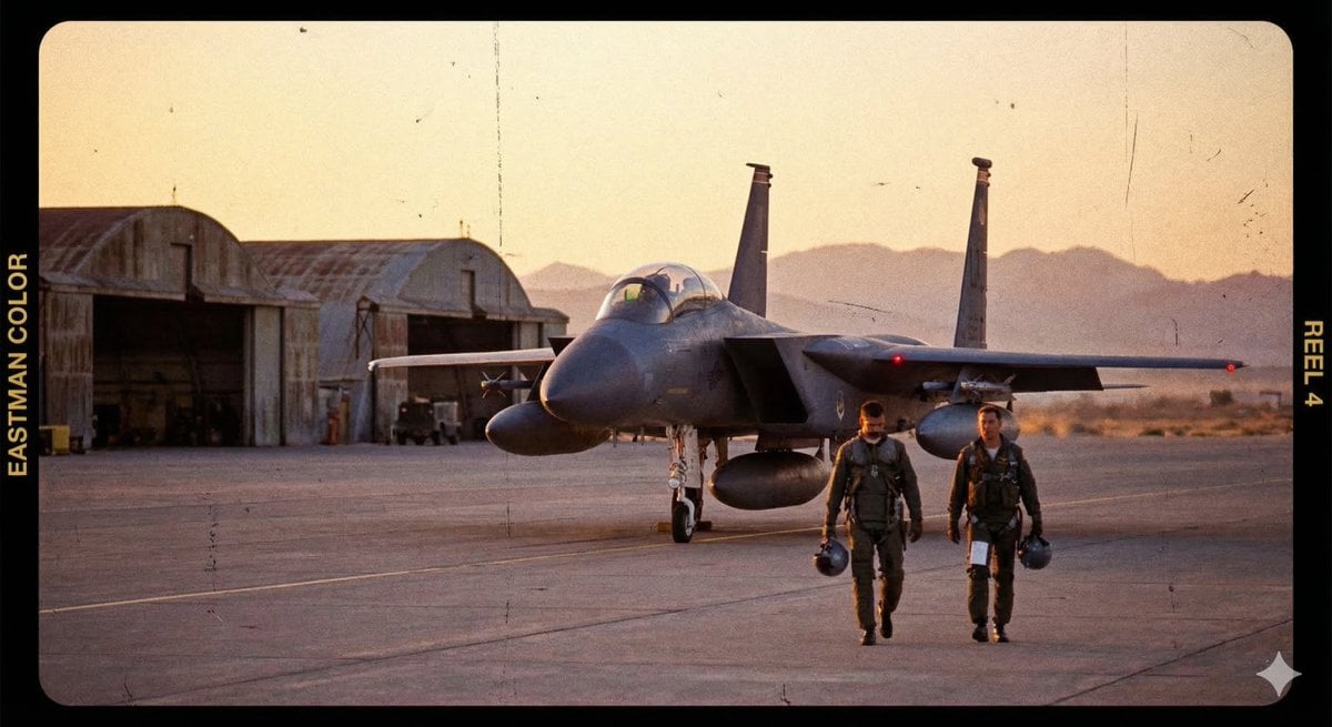 Sloth, Tuna, and F-15E in Eastman Color Style