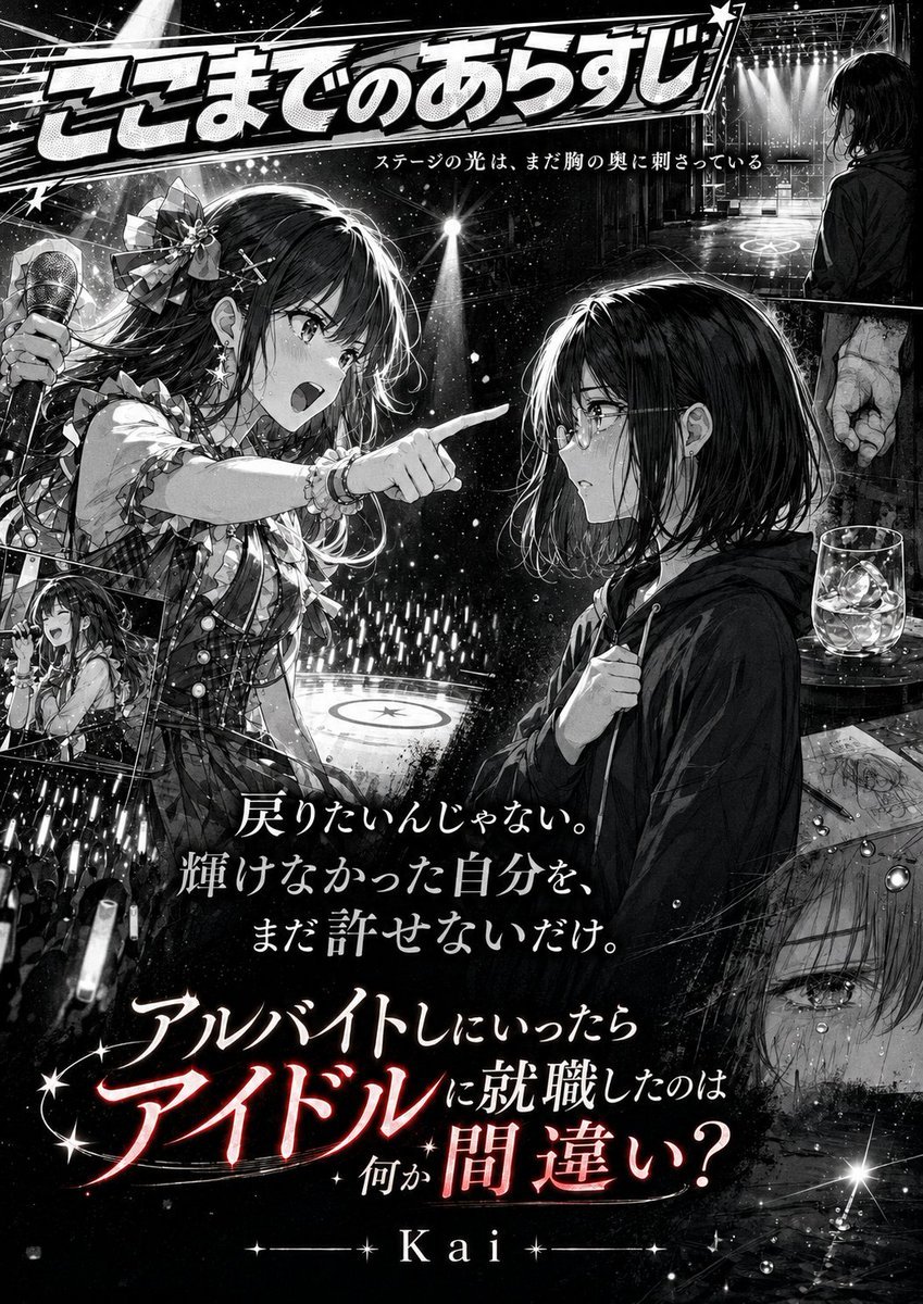 Monochrome Idol Manga Preview Poster — AI image template example
