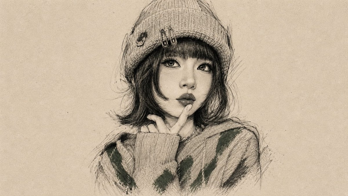 Vintage Graphite Portrait Transformation
