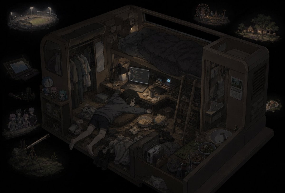 Burnout Capsule Apartment Diorama