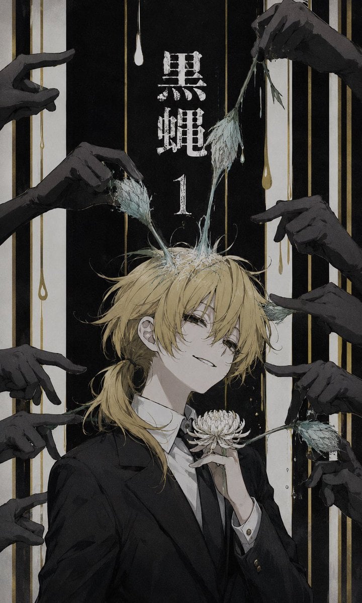 Dark Monochrome Manga Cover