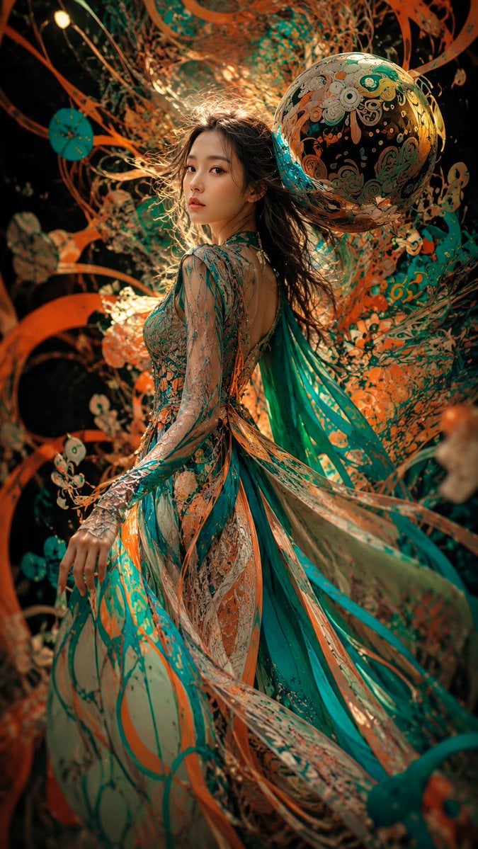 Surreal Couture Dancer Portrait