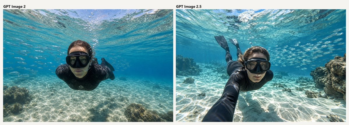 Underwater AI Model Comparison — AI image template example